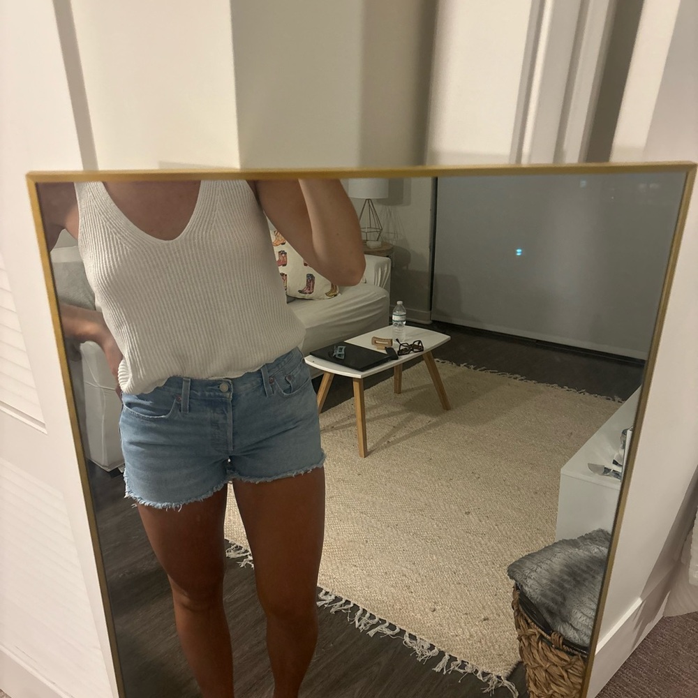 Levi's Light Blue Jean Shorts